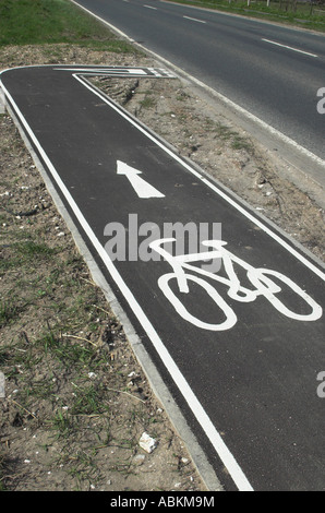 La piste cyclable de Ganton à Staxton sur l'A64 près de Scarborough dans le Yorkshire du Nord Banque D'Images