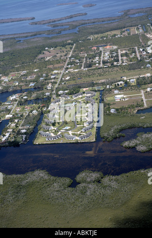 Développement du logement de 1350, à Pine Island Florida Banque D'Images