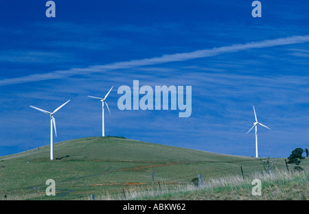 Les générateurs d'énergie éolienne australienne Banque D'Images