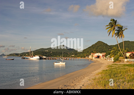 Petit port dans les Caraïbes Banque D'Images