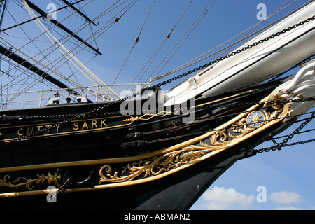 Cutty sark Angleterre Londres Greenwich Pier Banque D'Images