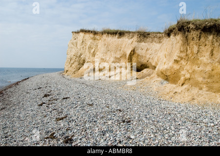 Littoral danois par Dovns Klint sur Langeland Banque D'Images