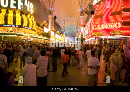 Le Fremont Street Experience au centre-ville de Las Vegas au Nevada Banque D'Images