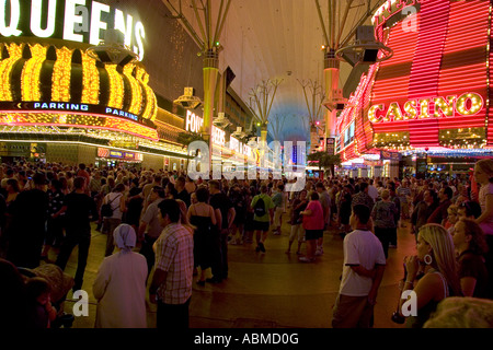 Le Fremont Street Experience au centre-ville de Las Vegas au Nevada Banque D'Images