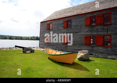 Façade de boutique, Musée de Shelburne, en Nouvelle-Écosse (N.-É.), Canada, Amérique du Nord. Photo par Willy Matheisl Banque D'Images