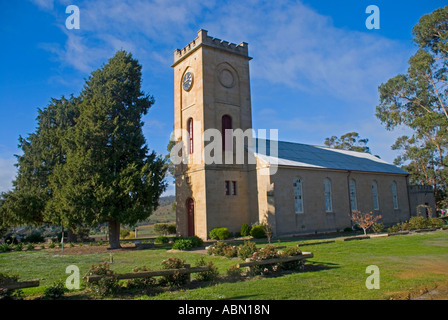 Église anglicane St Luke dans le village de Richmond, Tasmanie construite en 1836 Banque D'Images