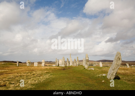 UK Ecosse Îles Hébrides extérieures Callanish Lewis Calanais Stone Circle Banque D'Images