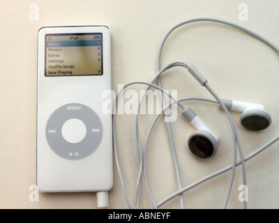 Blanc Ipod Nano Banque D'Images