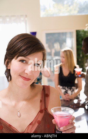 Portrait of Woman at Party Banque D'Images