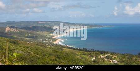 Le nord de Soupbowl Bay Barbados Bathsheba Banque D'Images