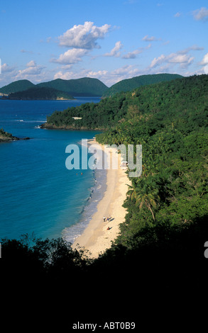 St John U S Îles Vierges Américaines Trunk Bay Beach Banque D'Images