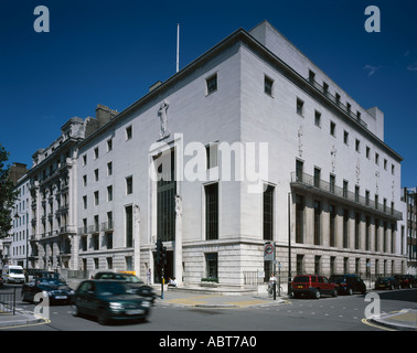 Siège de Riba, 66 Portland Place, London, 1936. Dans l'ensemble de l'extérieur. Architecte : Grey Wornum Banque D'Images