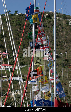 Tortola,Iles Vierges britanniques,BVI,B.V.I.,Antilles,Mer des Caraïbes,eau,Océan Atlantique,eau,territoire du Royaume-Uni,Iles Leeward,Petites Antilles,Français Banque D'Images