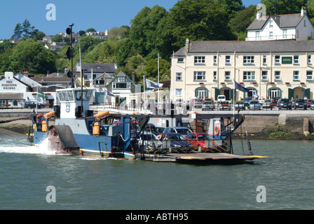 Traversée en bateau ferry supérieur River Dart de Dartmouth Devon, Angleterre Royaume-Uni UK Banque D'Images