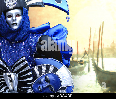 IT - Italie : le Carnaval de Venise (Art numérique) Banque D'Images