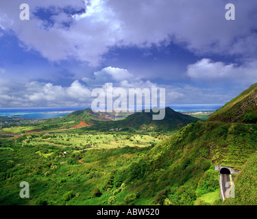 USA - New York : La vue de Pali sur Oahu Banque D'Images