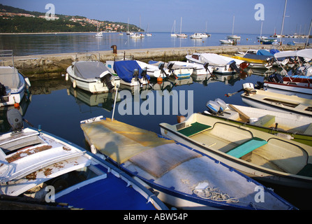 Vue sur mer Istrie Slovénie Primorska Koper Capodistria Capo d'Istria Istra Istrie slovène à l'est l'Europe de l'Est Banque D'Images