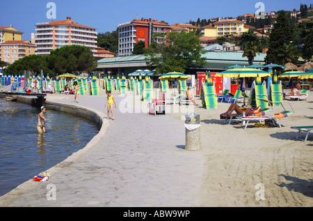 Portoroz Piran Slovénie Primorska Istria ancien ex-Yougoslavie Portorose Istra Istrie slovène à l'est l'Europe de l'Est Banque D'Images