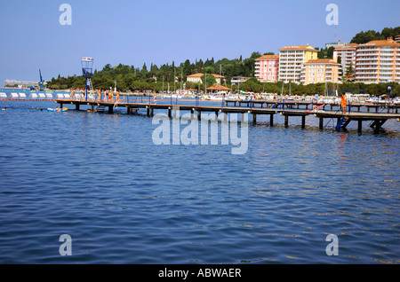 Portoroz Piran Slovénie Primorska Istria ancien ex-Yougoslavie Portorose Istra Istrie slovène à l'est l'Europe de l'Est Banque D'Images