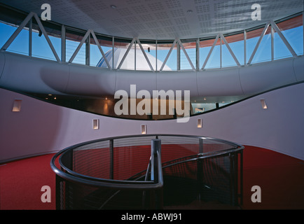 Peckham Library, Londres, 1999. Palier d'immeuble. Architecte : Alsop et St÷rmer Banque D'Images