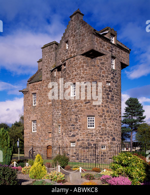 Château de Claypotts, Ville de Dundee, Ecosse, Royaume-Uni. Une 16e siècle plan Z Tower House Banque D'Images