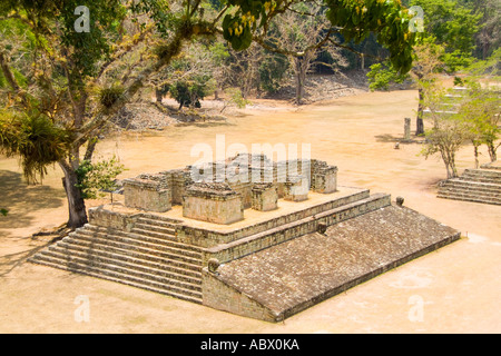 Ruines Mayas fabuleuses de la civilisation maya de Copan Honduras Banque D'Images