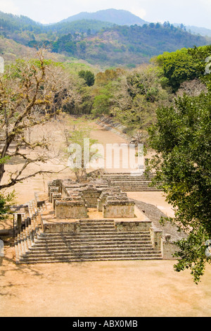 Ruines Mayas fabuleuses de la civilisation maya de Copan Honduras Banque D'Images