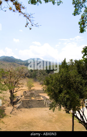 Ruines Mayas fabuleuses de la civilisation maya de Copan Honduras Banque D'Images