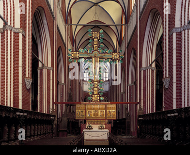 Bad Doberan, Zisterzienserkloster ( Münster), Ost-Ansicht Laienaltar mit innen Banque D'Images