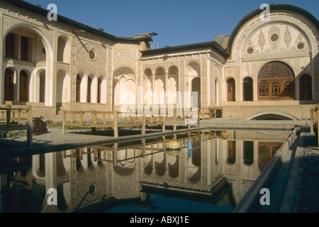 L'Iran Kashan manoir traditionnel Banque D'Images