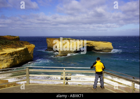 London Bridge Port Campbell National Park Great Ocean Road Victoria Australie Banque D'Images