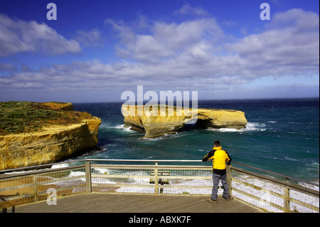 London Bridge Port Campbell National Park Great Ocean Road Victoria Australie Banque D'Images