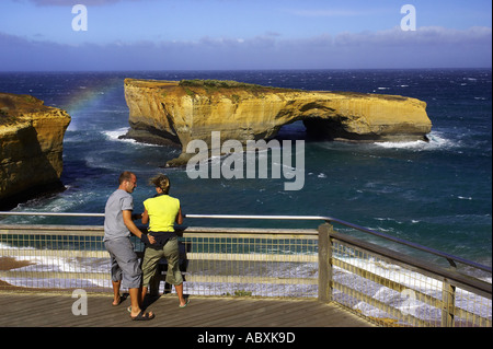 London Bridge Port Campbell National Park Great Ocean Road Victoria Australie Banque D'Images