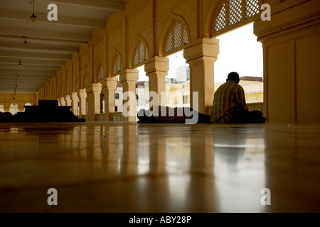 La Mecque Masjid Charminar Bazar Hyderabad Andhra Pradesh, Inde Banque D'Images