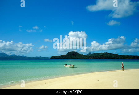 L'îlot de sable blanc de Sazilé Mayotte comores france Banque D'Images