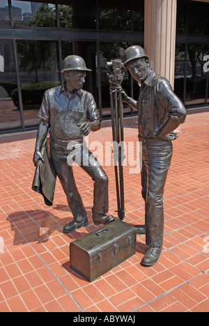 Statue de l'exploitation minière à l'atterrissage dans la ville d'Allegheny de Pittsburgh en Pennsylvanie USA Pa Banque D'Images