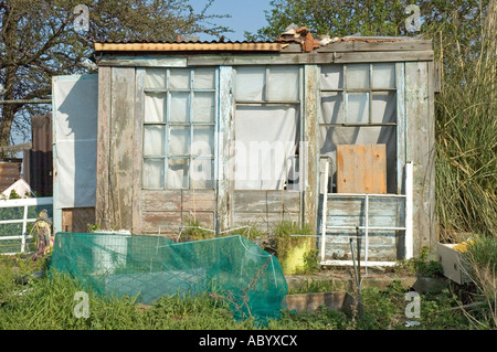 Cabane Jardin du Manoir d'attribution Les allocations de Lea Valley Hackney London UK Banque D'Images