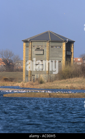 Peacock Tour : un logement à masquer le London Wetland Centre Banque D'Images