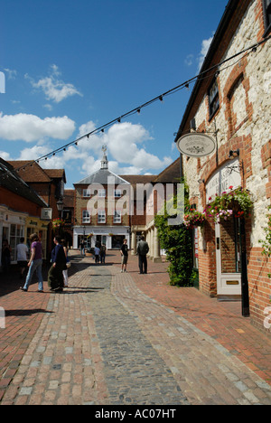 Lion et Agneau Yard Farnham Surrey Banque D'Images