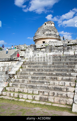 El Caracol, l'Observatoire, Chichen Itza, Site archéologique de Chichen Itza, l'état du Yucatan, Mexique Banque D'Images