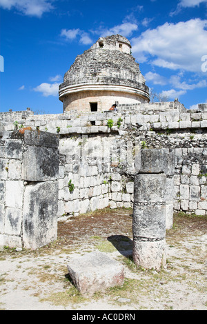 El Caracol, l'Observatoire, Chichen Itza, Site archéologique de Chichen Itza, l'état du Yucatan, Mexique Banque D'Images