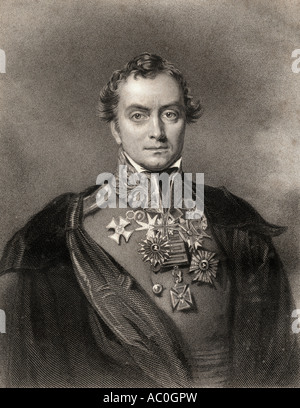 Henry Hardinge, 1er Viscount Hardinge, 1785 - 1856. Maréchal britannique et gouverneur général de l'Inde. Banque D'Images