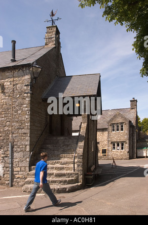 Pays de Galles Glamorgan Llantwit Major Town Hall Crieurs étapes Banque D'Images