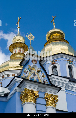 St bleu Micheals Cathédrale des dômes dorés et le monastère de Kiev Kiev Ukraine Banque D'Images