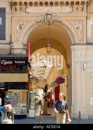 Galerie marchande Passage de LArgue Lyon France Banque D'Images