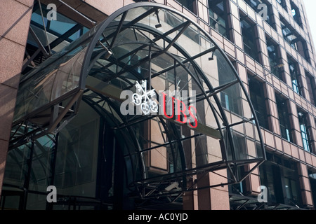 Au siège de l'UBS London Liverpool Street , complexe Broadgate Banque D'Images