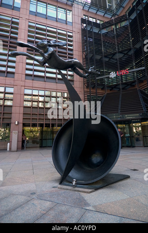 Au siège de l'UBS London Liverpool Street , complexe Broadgate Banque D'Images