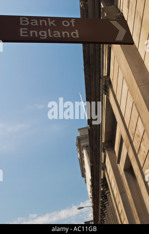 Banque d'Angleterre sur Threadneedle Street dans le coeur de Londres financial district . Banque D'Images