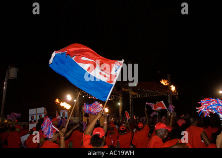 FNM rassemblement politique, Nassau, New Providence, Bahamas Banque D'Images