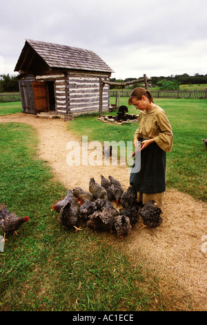 New York, Washington, sur la Brazos, Barrington ferme, l'Histoire vivante Banque D'Images